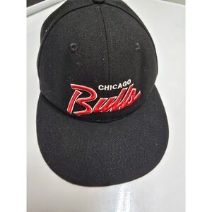 New Era Chicago Bulls 9FIFTY Snapback Hat Black Red NBA Fitted Cap